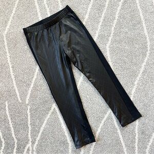 Juicy Couture Black Faux Sharkskin Leggings Size 5